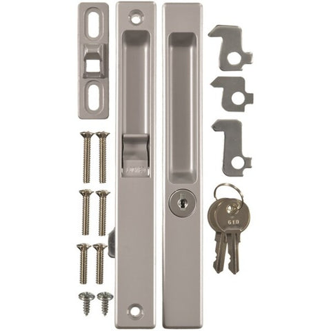 Wright - V1195 - Flush Mount Patio Door Latch - Optional Keying - Aluminum - UHS Hardware Wright - V1195 - Flush Mount Patio Door Latch - Optional Keying - Aluminum - UHS Hardware