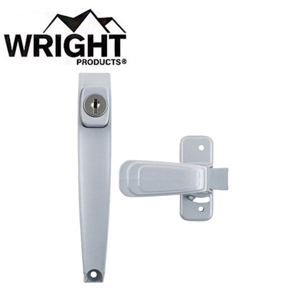 Wright - VK444-2 - Keyed - Heavy Duty - Tie Push Button Handle - Optional Finish - UHS Hardware Wright - VK444-2 - Keyed - Heavy Duty - Tie Push Button Handle - Optional Finish - UHS Hardware