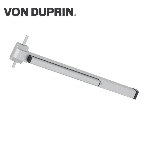 Von Duprin - 2227EO - Surface Mounted Vertical Rod Exit Device - Exit Only - No Trim - Aluminum Finish - 3 Foot - UHS Hardware Von Duprin - 2227EO - Surface Mounted Vertical Rod Exit Device - Exit Only - No Trim - Aluminum Finish - 3 Foot - UHS Hardware