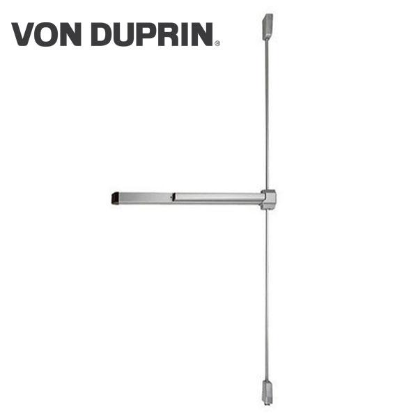Von Duprin - 2227EO - Surface Mounted Vertical Rod Exit Device - Exit Only - No Trim - Aluminum Finish - 3 Foot - UHS Hardware Von Duprin - 2227EO - Surface Mounted Vertical Rod Exit Device - Exit Only - No Trim - Aluminum Finish - 3 Foot - UHS Hardware