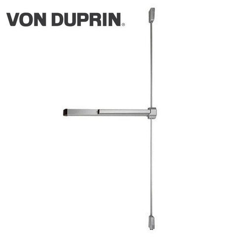 Von Duprin - 2227EO - Surface Mounted Vertical Rod Exit Device - Exit Only - No Trim - Aluminum Finish - 3 Foot - UHS Hardware Von Duprin - 2227EO - Surface Mounted Vertical Rod Exit Device - Exit Only - No Trim - Aluminum Finish - 3 Foot - UHS Hardware