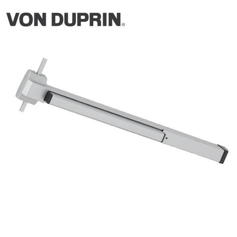Von Duprin - 2227EO - Surface Mounted Vertical Rod Exit Device - Exit Only - No Trim - Aluminum Finish - 3 Foot - UHS Hardware Von Duprin - 2227EO - Surface Mounted Vertical Rod Exit Device - Exit Only - No Trim - Aluminum Finish - 3 Foot - UHS Hardware