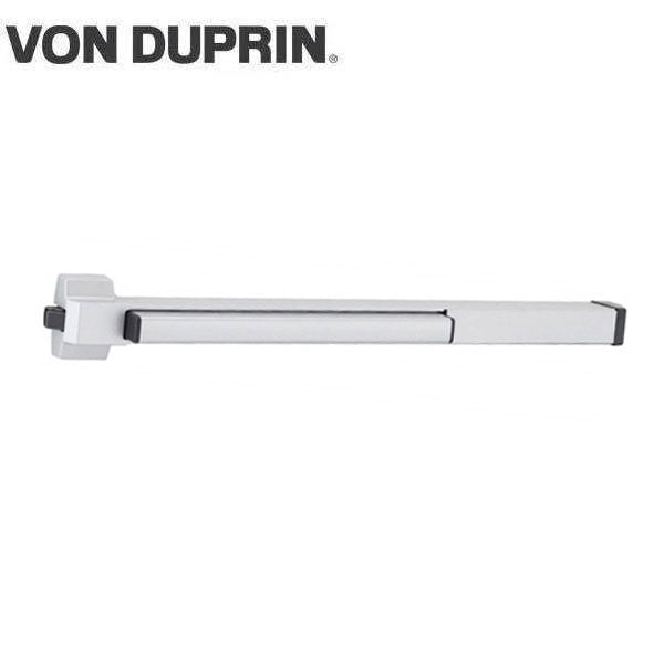 Von Duprin - 22EO - Rim Exit Device - Exit Only - No Trim - Aluminum Finish - 4 Foot - UHS Hardware Von Duprin - 22EO - Rim Exit Device - Exit Only - No Trim - Aluminum Finish - 4 Foot - UHS Hardware