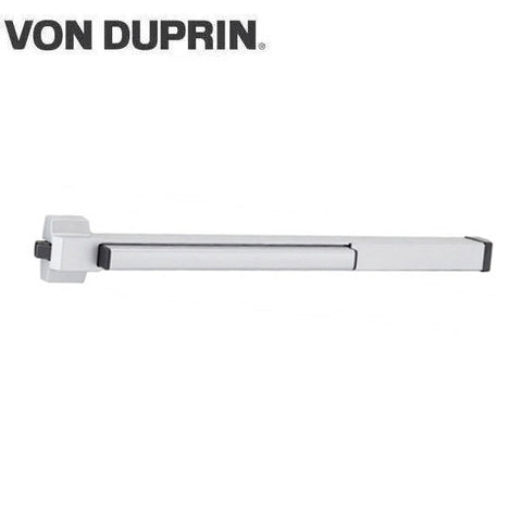 Von Duprin - 22EO - Rim Exit Device - Exit Only - No Trim - Aluminum Finish - 4 Foot - UHS Hardware Von Duprin - 22EO - Rim Exit Device - Exit Only - No Trim - Aluminum Finish - 4 Foot - UHS Hardware