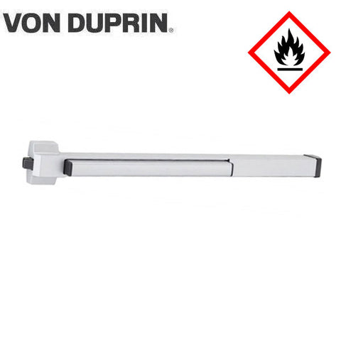 Von Duprin - 22EOF - Rim Exit Device - Exit Only - No Trim - Aluminum Finish - 3 Foot - Fire Rated - UHS Hardware Von Duprin - 22EOF - Rim Exit Device - Exit Only - No Trim - Aluminum Finish - 3 Foot - Fire Rated - UHS Hardware