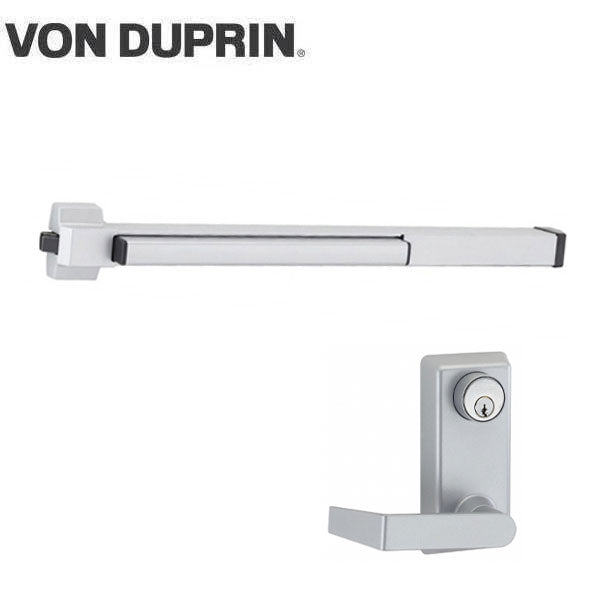 Von Duprin 22L06 Rim Exit Device with Trim Lever Aluminum Finish