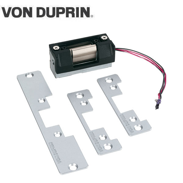 Von Duprin - 5100 Electric Strike Kit w/ 3 Faceplates - Adjustable Fail Safe / Fail Secure - 12/24VDC - UHS Hardware Von Duprin - 5100 Electric Strike Kit w/ 3 Faceplates - Adjustable Fail Safe / Fail Secure - 12/24VDC - UHS Hardware