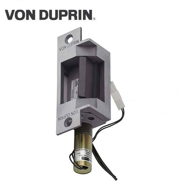 Von Duprin - 6211 Electric Strike for Mortise or Cylindrical Devices - Fail Safe - Satin Stainless - 12VDC - UHS Hardware Von Duprin - 6211 Electric Strike for Mortise or Cylindrical Devices - Fail Safe - Satin Stainless - 12VDC - UHS Hardware