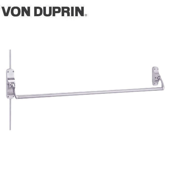 Von Duprin - 8827L - Surface Mounted Vertical Rod Exit Device - Exit Only - No Trim - Satin Chrome - 4 Foot - RHR - UHS Hardware Von Duprin - 8827L - Surface Mounted Vertical Rod Exit Device - Exit Only - No Trim - Satin Chrome - 4 Foot - RHR - UHS Hardware