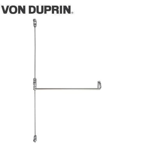 Von Duprin - 8827L - Surface Mounted Vertical Rod Exit Device - Exit Only - No Trim - Satin Chrome - 4 Foot - RHR - UHS Hardware Von Duprin - 8827L - Surface Mounted Vertical Rod Exit Device - Exit Only - No Trim - Satin Chrome - 4 Foot - RHR - UHS Hardware