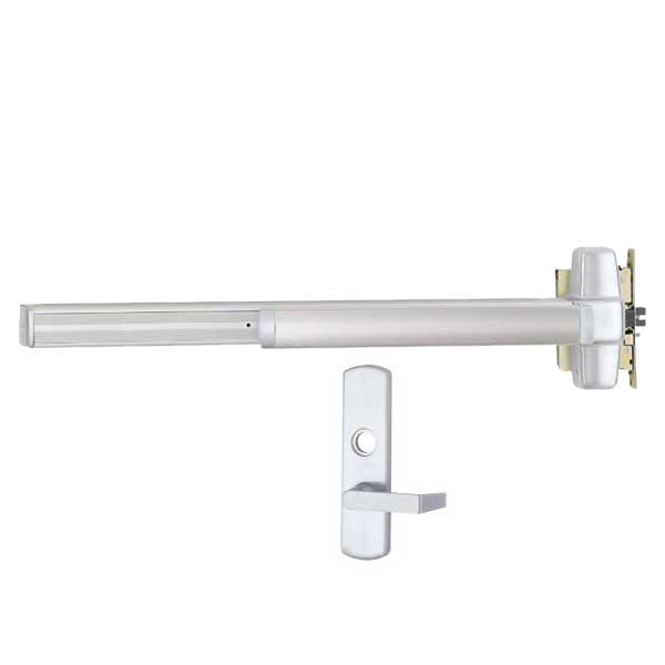 Von Duprin - 9875 - Mortise Lock Exit Device - Classroom - 3' Long - Less Core - Satin Chrome - Grade 1 - UHS Hardware Von Duprin - 9875 - Mortise Lock Exit Device - Classroom - 3' Long - Less Core - Satin Chrome - Grade 1 - UHS Hardware