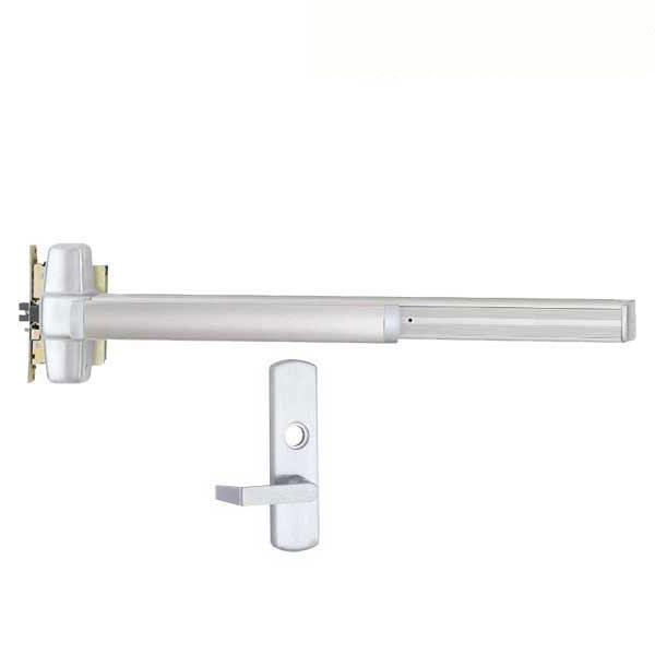 Von Duprin - 9875 - Mortise Lock Exit Device - 06 Lever - Night Latch - 3' Long - Less Core - RHR - Satin Chrome - Grade 1 - UHS Hardware Von Duprin - 9875 - Mortise Lock Exit Device - 06 Lever - Night Latch - 3' Long - Less Core - RHR - Satin Chrome - Grade 1 - UHS Hardware