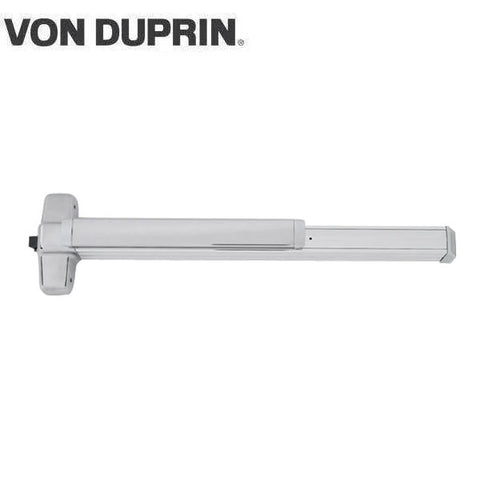 Von Duprin - 98EO - Rim Exit Device - Exit Only - No Trim - Satin Chrome Finish - 3 Foot - UHS Hardware Von Duprin - 98EO - Rim Exit Device - Exit Only - No Trim - Satin Chrome Finish - 3 Foot - UHS Hardware