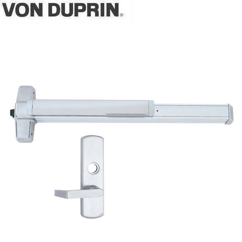 Von Duprin - 98L - Extra Protection Latch - Mortise Lock Exit Device - 06 Lever - Night Latch - 3' Long - RHR - Satin Chrome - Grade 1 - UHS Hardware Von Duprin - 98L - Extra Protection Latch - Mortise Lock Exit Device - 06 Lever - Night Latch - 3' Long - RHR - Satin Chrome - Grade 1 - UHS Hardware