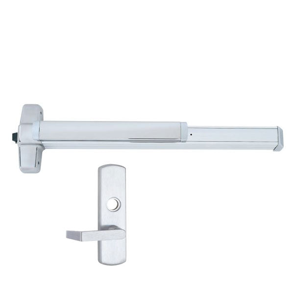 Von Duprin - 98L - Extra Protection Latch - Mortise Lock Exit Device - 06 Lever - Night Latch - 3' Long - RHR - Satin Chrome - Grade 1 - UHS Hardware