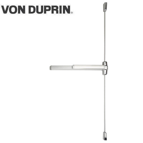 Von Duprin - 9927EO - Surface Mounted Vertical Rod Exit Device - Exit Only - No Trim - Satin Chrome Finish - 3 Foot - UHS Hardware Von Duprin - 9927EO - Surface Mounted Vertical Rod Exit Device - Exit Only - No Trim - Satin Chrome Finish - 3 Foot - UHS Hardware