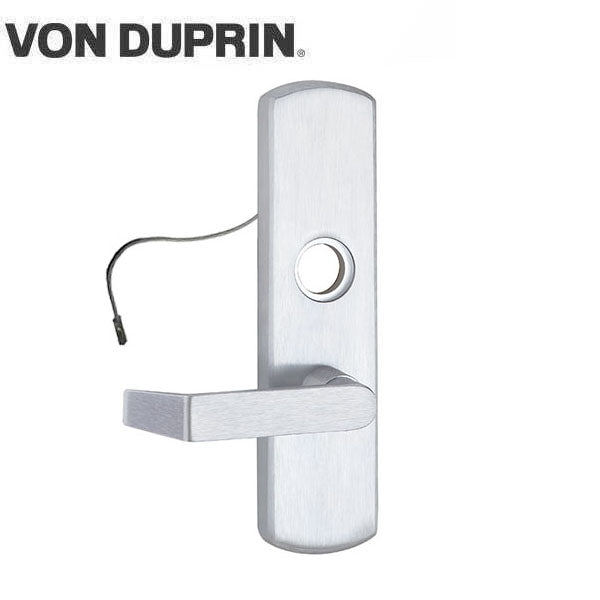 Von Duprin - E996L - 98/99 Series Exit Devices - Electrical Lever Trim - Rim Surface - Satin Chrome - Left Hand Reverse - UHS Hardware Von Duprin - E996L - 98/99 Series Exit Devices - Electrical Lever Trim - Rim Surface - Satin Chrome - Left Hand Reverse - UHS Hardware