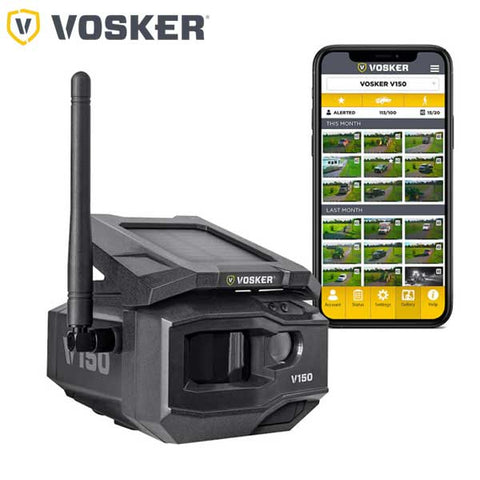 Vosker - V150 - Verizon - Solar Powered 4G-LTE Cellular Outdoor Security Camera - UHS Hardware Vosker - V150 - Verizon - Solar Powered 4G-LTE Cellular Outdoor Security Camera - UHS Hardware