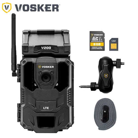 Vosker - V200 - Verizon - Solar Powered 4G-LTE Cellular Outdoor Security Camera - UHS Hardware Vosker - V200 - Verizon - Solar Powered 4G-LTE Cellular Outdoor Security Camera - UHS Hardware