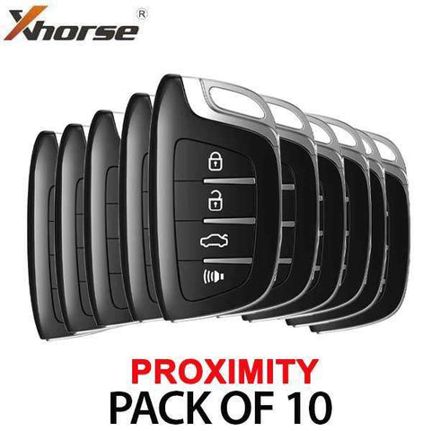 4-Button Universal Smart Key w/ Proximity Function for VVDI Key Tool (Xhorse) (BUNDLE OF 10) - UHS Hardware 4-Button Universal Smart Key w/ Proximity Function for VVDI Key Tool (Xhorse) (BUNDLE OF 10) - UHS Hardware