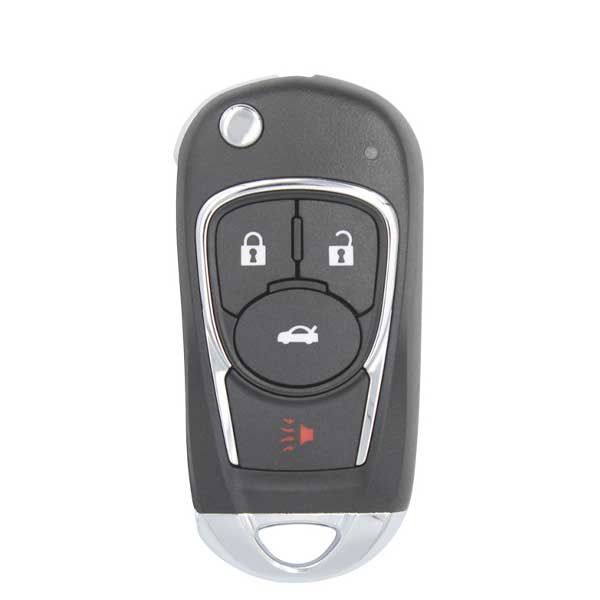 5 x Xhorse - Buick Style / 4-Button Universal Remote Flip Key for VVDI Key Tools (Wired) (Pack of 5) - UHS Hardware