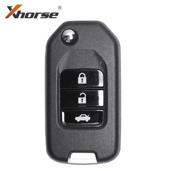 Honda Style / 3-Button Universal Remote Flip Key for VVDI Key Tool (Wired) - UHS Hardware Honda Style / 3-Button Universal Remote Flip Key for VVDI Key Tool (Wired) - UHS Hardware