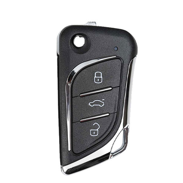 5 x Xhorse - Lexus Knife Style / 3-Button Universal Remote Flip Key for VVDI Key Tool (Wired) (Pack of 5) - UHS Hardware