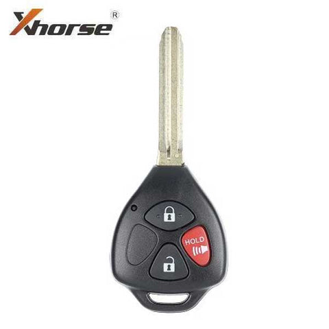 Xhorse - Toyota Style / 3-Button Universal Remote Head Key for VVDI Key Tools (Wired) - UHS Hardware Xhorse - Toyota Style / 3-Button Universal Remote Head Key for VVDI Key Tools (Wired) - UHS Hardware