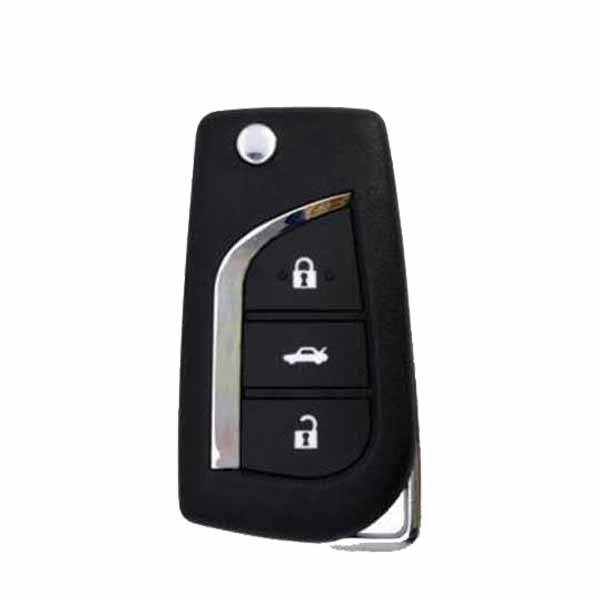 Toyota Style / 3-Button Universal Remote Key for VVDI Key Tool (Wireless) - UHS Hardware Toyota Style / 3-Button Universal Remote Key for VVDI Key Tool (Wireless) - UHS Hardware