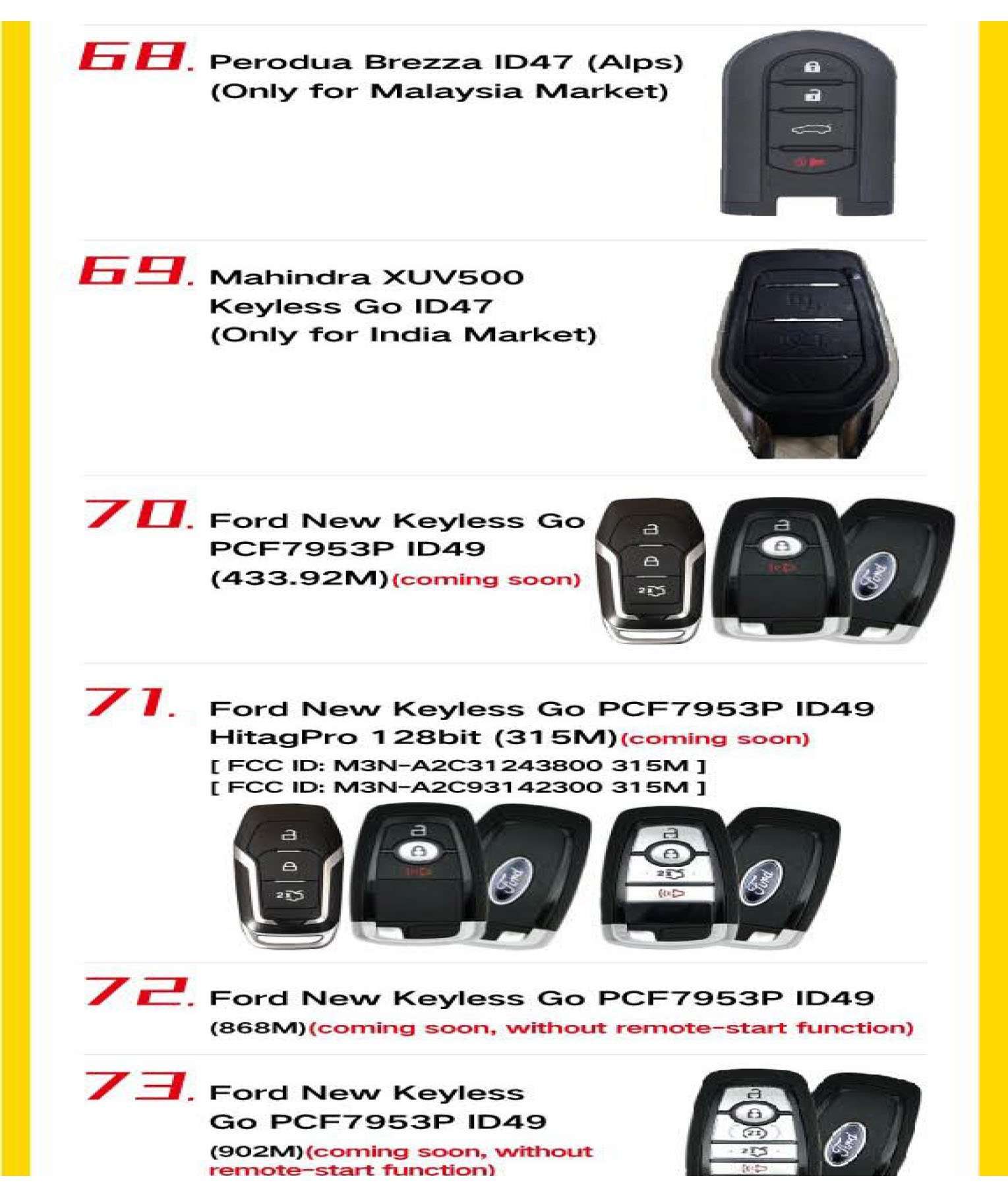 4-Button Universal Smart Key w/ Proximity Function for VVDI Key Tool (Xhorse) (BUNDLE OF 10) - UHS Hardware 4-Button Universal Smart Key w/ Proximity Function for VVDI Key Tool (Xhorse) (BUNDLE OF 10) - UHS Hardware