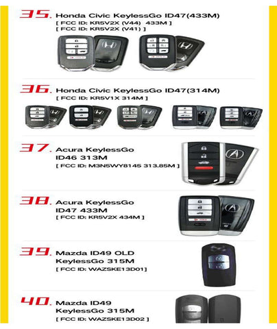 4-Button Universal Smart Key w/ Proximity Function for VVDI Key Tool (Xhorse) (BUNDLE OF 10) - UHS Hardware 4-Button Universal Smart Key w/ Proximity Function for VVDI Key Tool (Xhorse) (BUNDLE OF 10) - UHS Hardware