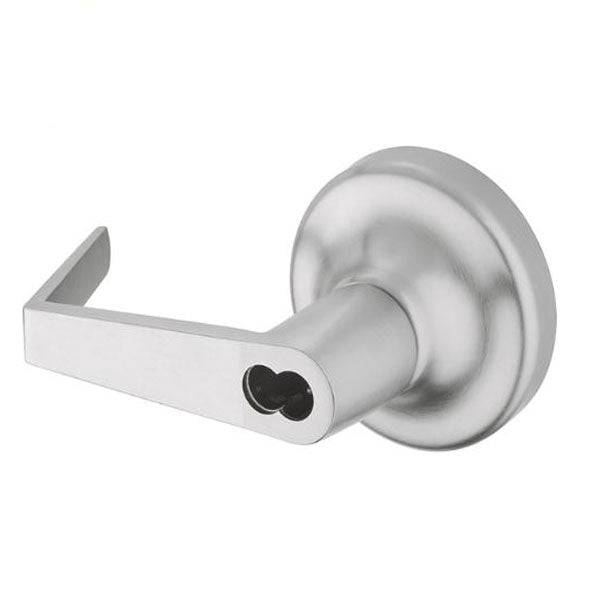 Yale - AU446F - Exit Device Lever Trim - Classroom - Augusta Lever - SFIC - Less Core - Satin Chrome - Grade 1 - UHS Hardware Yale - AU446F - Exit Device Lever Trim - Classroom - Augusta Lever - SFIC - Less Core - Satin Chrome - Grade 1 - UHS Hardware