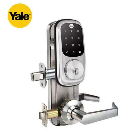 Yale - YRC226 - Assure Interconnected Deadbolt - Z-Wave - Keyed Touchscreen - Keyed Different - Augusta Lever - Satin Nickel - Fire Rated - Grade 2 - UHS Hardware Yale - YRC226 - Assure Interconnected Deadbolt - Z-Wave - Keyed Touchscreen - Keyed Different - Augusta Lever - Satin Nickel - Fire Rated - Grade 2 - UHS Hardware