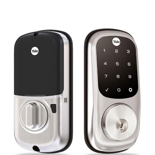 Yale Assure YRD226 Electronic Keypad Deadbolt Lock - w/ Touchscreen - Schlage C - Satin Nickel - w/ Key Override - UHS Hardware Yale Assure YRD226 Electronic Keypad Deadbolt Lock - w/ Touchscreen - Schlage C - Satin Nickel - w/ Key Override - UHS Hardware