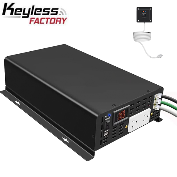 RBU5 - 12VDC - 2000 Watt Pure Sine Wave Inverter - Solar Power - DC to AC - Optional Remote Connectivity - USB Ports - UHS Hardware