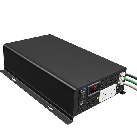 RBU5 - 12VDC - 2000 Watt Pure Sine Wave Inverter - Solar Power - DC to AC - Optional Remote Connectivity - USB Ports - UHS Hardware RBU5 - 12VDC - 2000 Watt Pure Sine Wave Inverter - Solar Power - DC to AC - Optional Remote Connectivity - USB Ports - UHS Hardware