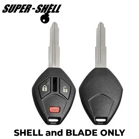2007-2015 Mitsubishi / 3-Button Remote Head Key Shell / MIT3 / OUCG8D-620M-A (RHS-MIT-013) - UHS Hardware 2007-2015 Mitsubishi / 3-Button Remote Head Key Shell / MIT3 / OUCG8D-620M-A (RHS-MIT-013) - UHS Hardware