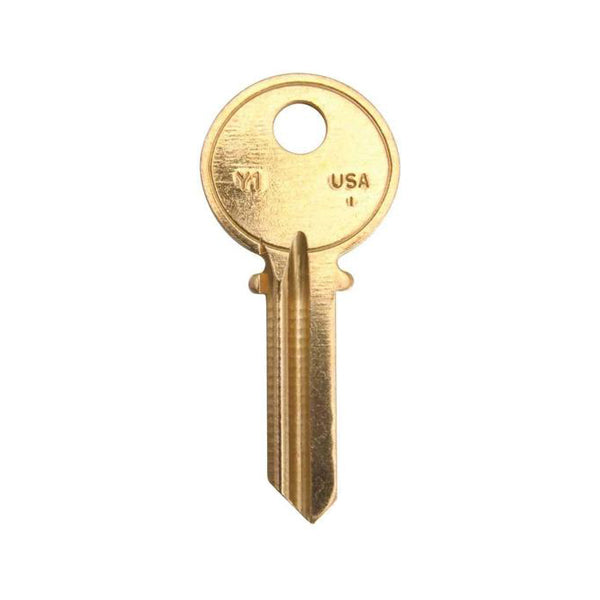 Y1-BR YALE Key Blank - ILCO - UHS Hardware Y1-BR YALE Key Blank - ILCO - UHS Hardware