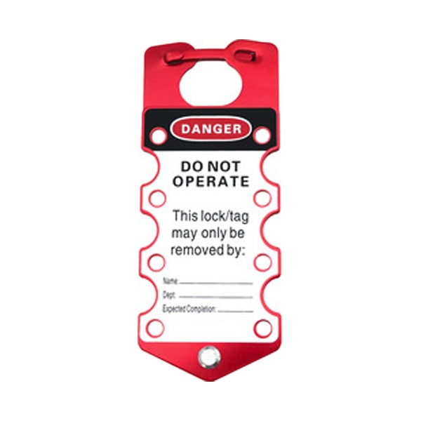 Abus - 18024 Aluminum Labeled Hasp (18024) Red Locks & Cylinders