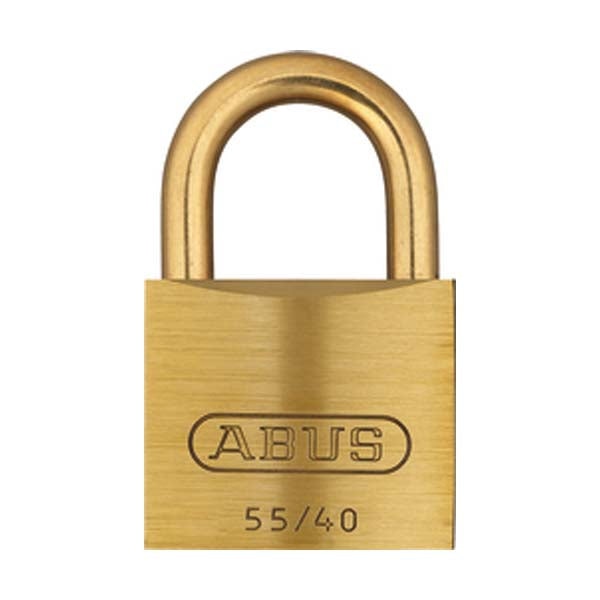 Abus - 55856 Padlock Brass 55Mb/40 Optional Keying Number Of Locks & Cylinders Abus - 55856 Padlock Brass 55Mb/40 Optional Keying Number Of Locks & Cylinders
