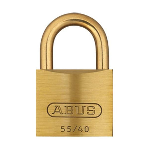Abus - 55856 Padlock Brass 55Mb/40 Optional Keying Number Of Locks & Cylinders Abus - 55856 Padlock Brass 55Mb/40 Optional Keying Number Of Locks & Cylinders