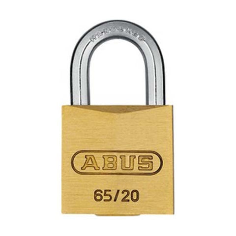 Abus - 65212 Padlock Brass 65/20 Optional Keying Number Of Locks & Cylinders Abus - 65212 Padlock Brass 65/20 Optional Keying Number Of Locks & Cylinders