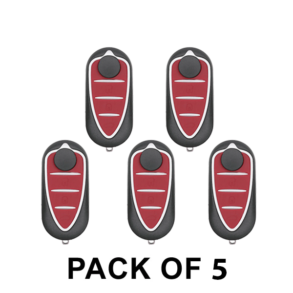 5 x 2008-2016 Alfa Romeo Mito / 3-Button Flip Key / Delphi (AFTERMARKET) (Pack of 5) - UHS Hardware