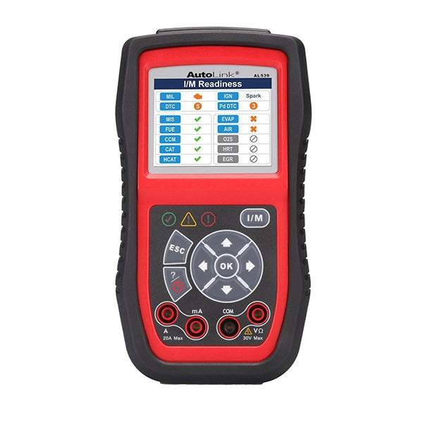 Autel - AutoLink - AL539 - Diagnostic Tool - One-Click I/M Readiness Key - 10 Modes of OBD II Test - Built-in Speaker - UHS Hardware Autel - AutoLink - AL539 - Diagnostic Tool - One-Click I/M Readiness Key - 10 Modes of OBD II Test - Built-in Speaker - UHS Hardware