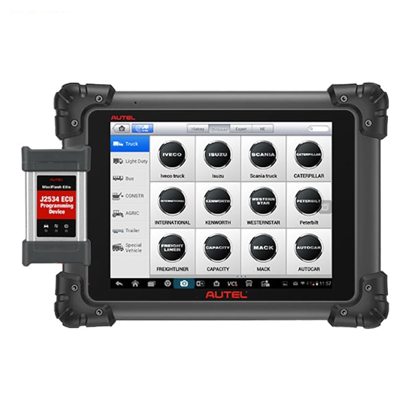 Autel - MaxiSys - MS908CV - OBD2 Heavy Duty Diagnostic Scanner - J2534 ECU Programming Device - UHS Hardware