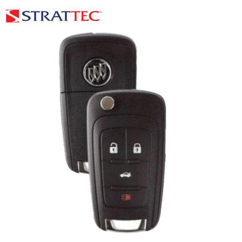 2010-2019 Buick / 4-Button Flip Key / PN: 5912555/ OHT01060512 (non-PEPS) (Strattec) - UHS Hardware 2010-2019 Buick / 4-Button Flip Key / PN: 5912555/ OHT01060512 (non-PEPS) (Strattec) - UHS Hardware