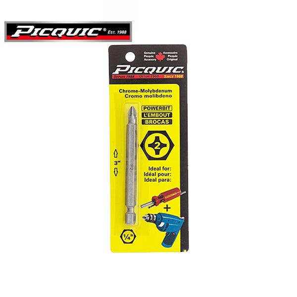 PICQUIC - 3" Length Powerbits - Optional Bit Sizes - Phillips - UHS Hardware PICQUIC - 3" Length Powerbits - Optional Bit Sizes - Phillips - UHS Hardware