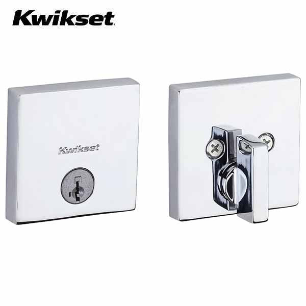 Kwikset - 258 - Downtown Deadbolt - Single Cylinder - Square Rose - Optional Finish - SC1 Schlage - SmartKey Technology - Grade 1 - UHS Hardware Kwikset - 258 - Downtown Deadbolt - Single Cylinder - Square Rose - Optional Finish - SC1 Schlage - SmartKey Technology - Grade 1 - UHS Hardware