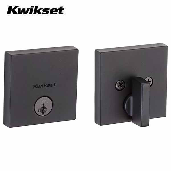 Kwikset - 258 - Downtown Deadbolt - Square Rose - 514 - Matte Black - Entrance - SC1 Schlage - SmartKey Technology - Grade 1 - UHS Hardware Kwikset - 258 - Downtown Deadbolt - Square Rose - 514 - Matte Black - Entrance - SC1 Schlage - SmartKey Technology - Grade 1 - UHS Hardware