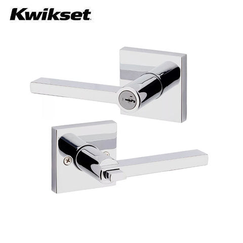 Kwikset - Halifax Lever Set - Square Rose - Optional Finish - Optional Function - SmartKey Technology - Grade 2 - UHS Hardware Kwikset - Halifax Lever Set - Square Rose - Optional Finish - Optional Function - SmartKey Technology - Grade 2 - UHS Hardware